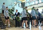 София - Посрещане на волейболния отбор на летището