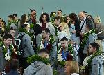 София - Посрещане на волейболния отбор на летището