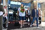 София - Посрещане на волейболния отбор на летището