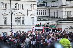 София - Посрещане на националите по волейбол на площад Ал.Невски