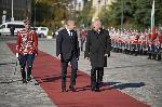 София - Церемония по посрещане на унгарския президент Тамаш Шуйок