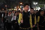 Над 800 ученици почетоха народните будители с мащабно факелно шествие в Бургас