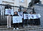 София - Протест пред Съдебната палата - справедлива присъда за убийството на Красимир Цветанов