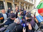 София - Протест срещу еврото и посещението на Кристин Лангард, директор на ЕЦБ