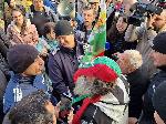 София - Протест срещу еврото и посещението на Кристин Лангард, директор на ЕЦБ