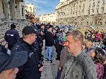 София - Протест срещу еврото и посещението на Кристин Лангард, директор на ЕЦБ