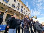 София - Протест срещу еврото и посещението на Кристин Лангард, директор на ЕЦБ