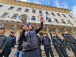 София - Протест срещу еврото и посещението на Кристин Лангард, директор на ЕЦБ