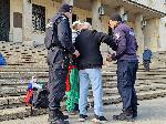 София - Протест срещу еврото и посещението на Кристин Лангард, директор на ЕЦБ