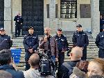 София - Протест срещу еврото и посещението на Кристин Лангард, директор на ЕЦБ