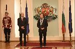 София - Президентство - орден "Мадарски конник" за японския посланик Хисаши Мичигами