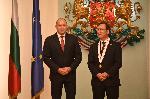 София - Президентство - орден 'Мадарски конник' за японския посланик Хисаши Мичигами