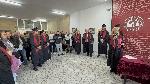 111 бакалаври и 58 магистри хвърлиха шапки за дипломирането си в УНСС-Хасково
