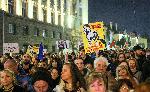 София - Протест с искане за оставка на правителството - 'Оставка! Вън Пеевски и Борисов от властта'