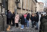 София - Централна поща - опашка за пенсии в евро