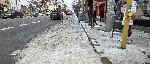 София - Непочистени тротоари и велоаели-поледица