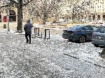 София - Непочистени тротоари и велоаели-поледица