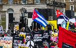 Лондон - Демонстрация срещу Тръмп и политиката му в Латинска Америка