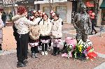 София - 163 години от рождението на Алеко Константинов - тържество пред паметника му на бул.Витоша
