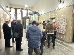 София - Централна поща - опашка за първата пощенска марка, посветена на еврото