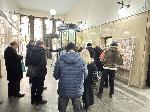 София - Централна поща - опашка за първата пощенска марка, посветена на еврото