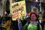 София - Протест на площад Независимост - срещу премахване на машинното гласуване