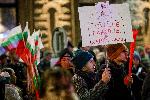 София - Протест на площад Независимост - срещу премахване на машинното гласуване