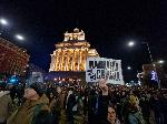 София - Протест на площад Независимост - срещу премахване на машинното гласуване
