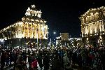 София - Протест на площад Независимост - срещу премахване на машинното гласуване