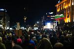 София - Протест на площад Независимост - срещу премахване на машинното гласуване