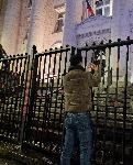 София - Протест на площад Независимост - срещу премахване на машинното гласуване