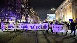София -  Протест пред Съдебната палата за оставката на Сарафов