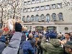 София -  Студенти протестират пред ВСС за оставката на Сарафов