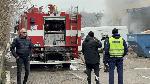 Хасково - Пожар в склад в индустриалната зона