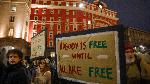 София - Протест пред парламента против членството на България в Съвета за мир
