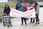 Телиш - Пътна блокада - протест
