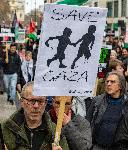Лондон - Протест в защита на Палестина и контрапротест срещу иранския режим