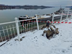 Румънски корабен конвой е  разрушил част от пристанище Видин