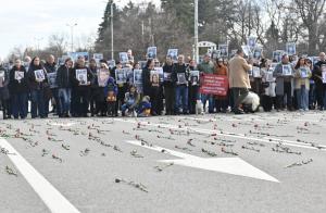 София - Протест на Николай Попов и "Ангели на пътя"