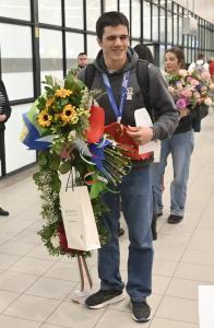 Враца - Летище 'Васил Левски'- посрещане на Тервел Замфиров