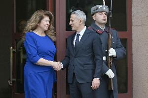 Президентът Илияна Йотова и Андрей Гюров, посочен за служебен премиер