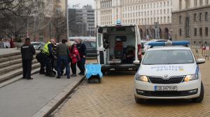 София - Припаднал човек пред Българска народна банка