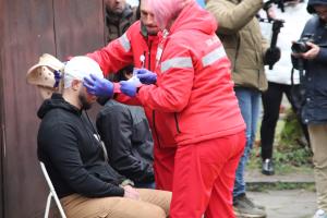 Благоевград - Мащабно учение - симулация на тежко ПТП и реакциите на Спешна помощ и МБАЛ-Благоевград