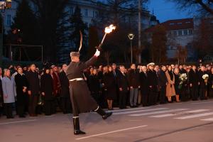 София – Възпоменателна церемония  пред паметника на Васил Левски