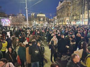 София - Протест срещу Сарафов пред Съдебната палата