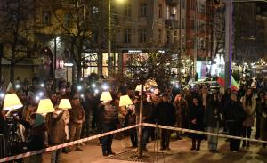 София - Протест срещу Сарафов пред Съдебната палата