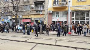 София - Протест пред сградата на Висшия съдебен съвет