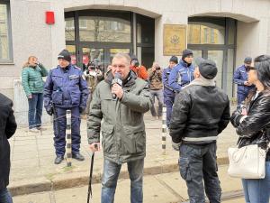 София - Протест пред сградата на Висшия съдебен съвет