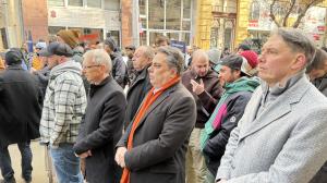 София - Протест пред сградата на Висшия съдебен съвет
