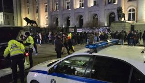 София - Протест пред Съдебната палата, организиран от бащата на Сияна Николай Попов